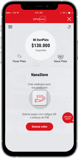 Captura de imagen del App DaviPlata para crear catálogo