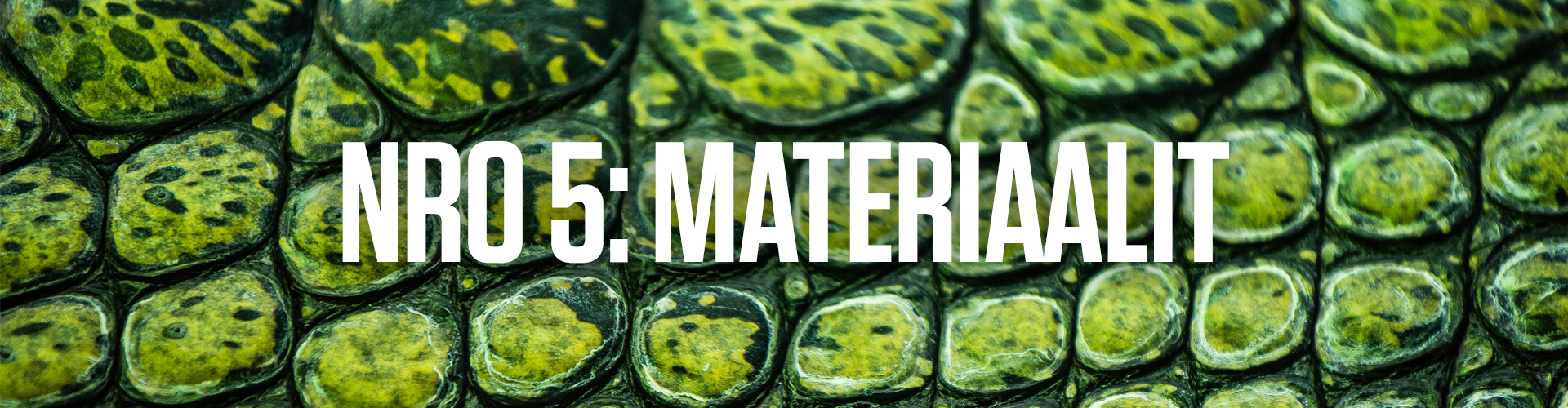 Numero 5: materiaalit