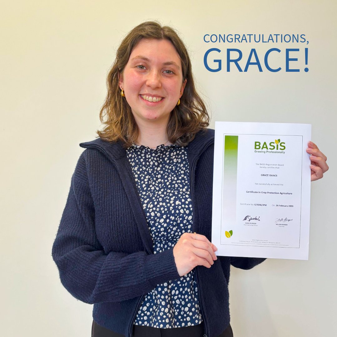 Grace Isaacs - BASIS certificate