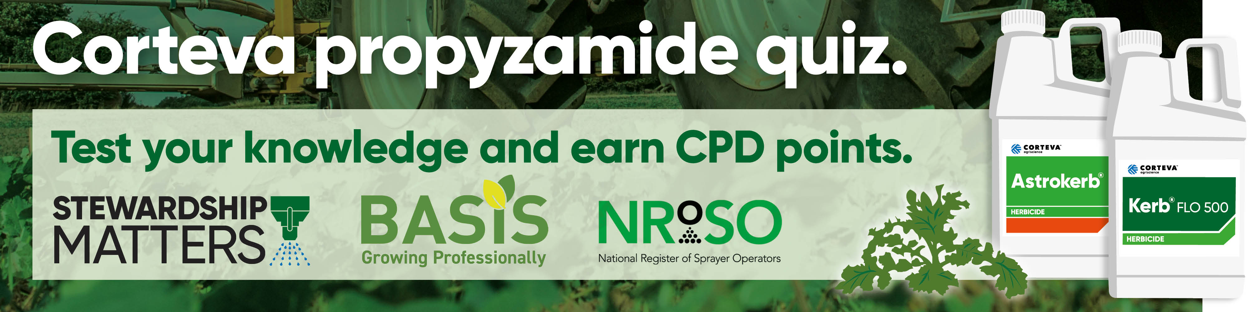Corteva propyzamide quiz banner