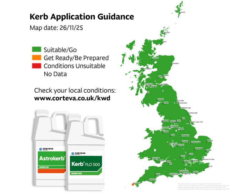 Kerb Application Guidance map