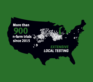 Map of the U.S. showing local testing - graphic