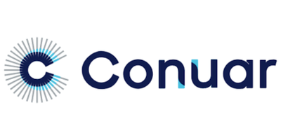Conuar corporate logo on a logo grid. They are sponsoring the Reuters Events SMR 2026 conference.