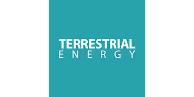 Terrestrial Energy corporate logo. Sponsoring the Reuters Events SMR 2026 conference.