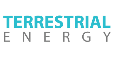 Terrestrial Energy corporate logo on a logo grid. They are sponsoring the Reuters Events SMR 2026 conference.