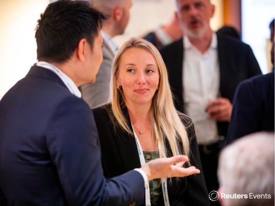 Momentum AI New York Networking Couple