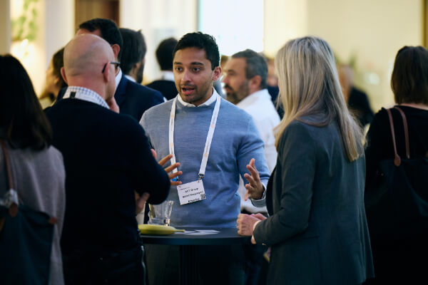 Attendees networking and collaborating at Sustainability Europe.