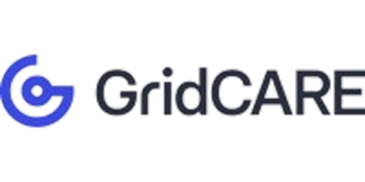 GridCARE corporate logo. Sponsoring the Reuters Events SMR 2026 conference.