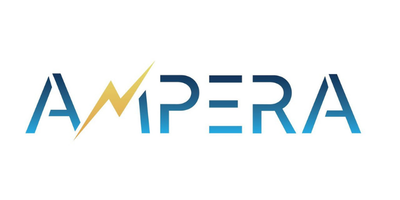 Ampera corporate logo. Sponsoring the Reuters Events SMR 2026 conference.
