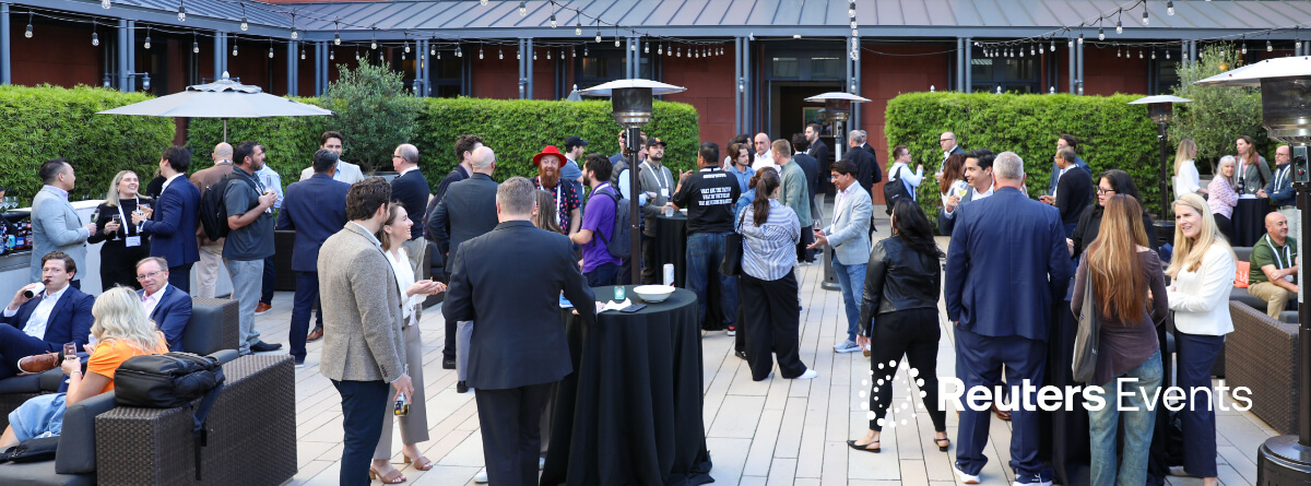A networking meeting at Strategic MArketing 2026 Reuters Event