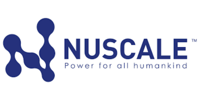 Nuscale corporate logo on a logo grid. They are sponsoring the Reuters Events SMR 2026 conference.
