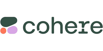 Cohere corporate logo. Sponsoring the Reuters Events SMR 2026 conference.