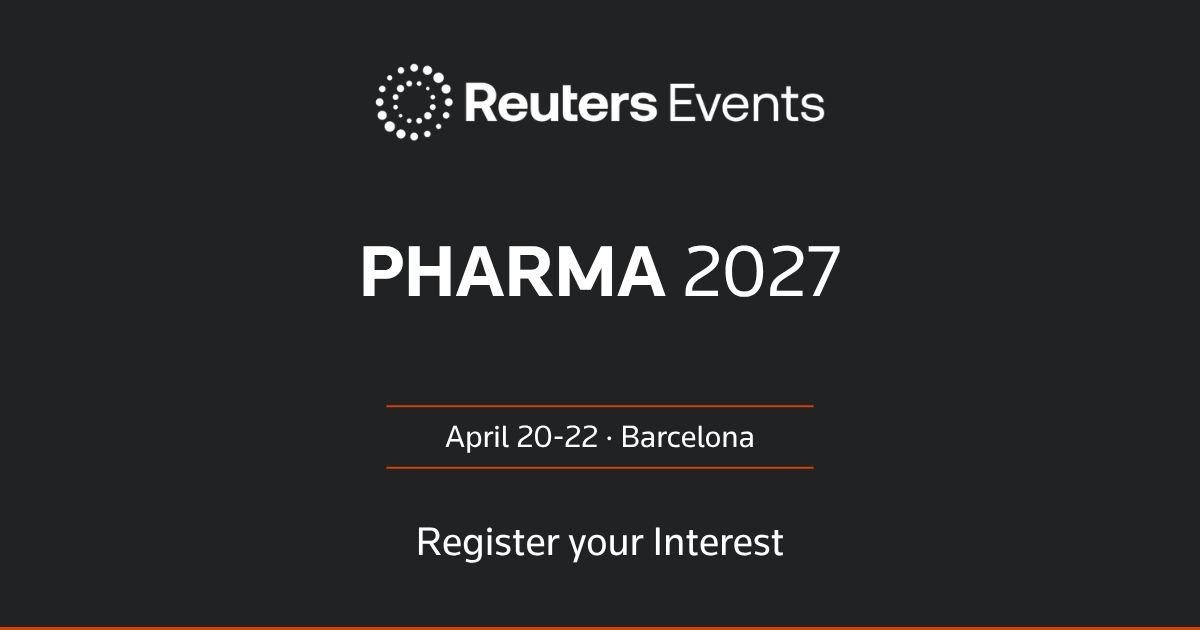 Reuters Events · Pharma 2027 · 20-22 April 2027 | Barcelona, Spain