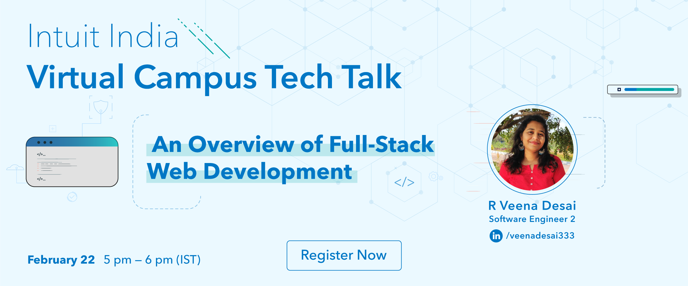 Banner: Virtual Tech Talk - Full Stack Development