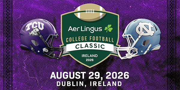 TCU takes on North Carolina in Dublin this fall. Tickets are on sale now.